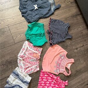 Jessica Simpson Kids Tank Tops - Pink, Coral, Green, Navy, Striped